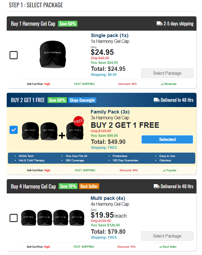 Harmony Gel Cap