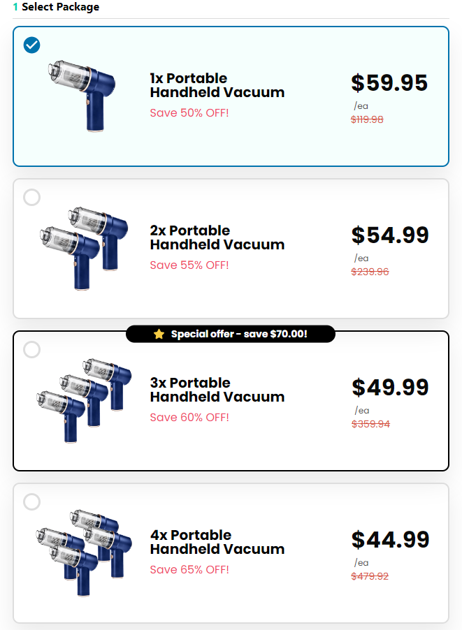 Portable Handheld Vacuum