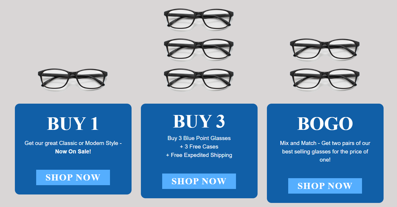 Blue Point Glasses