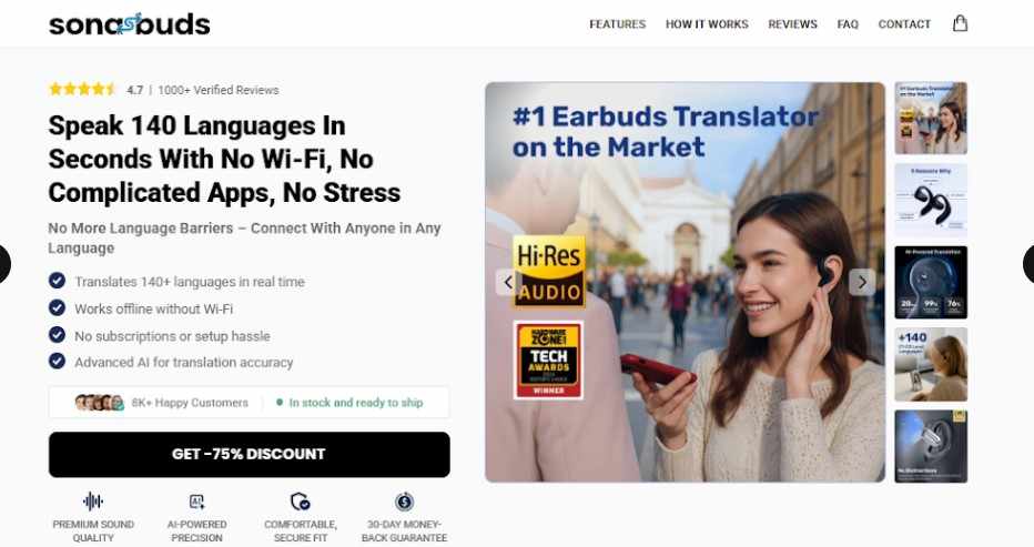 SonaBuds Translating Earbuds